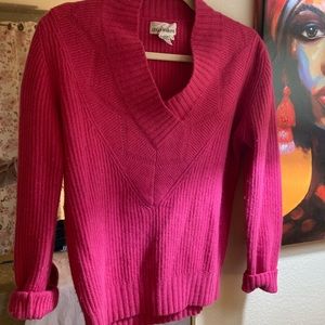 Nice warm pullover in pink size s/m